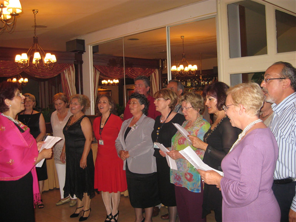Urla FF in Szechefeirver fairwell party and our members music choir 